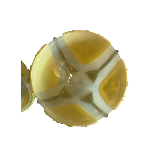 1997 August Storck kg Hard Plastic Yellow Egg on Legs Candy Dish Trinket Box - Picture 5 of 5